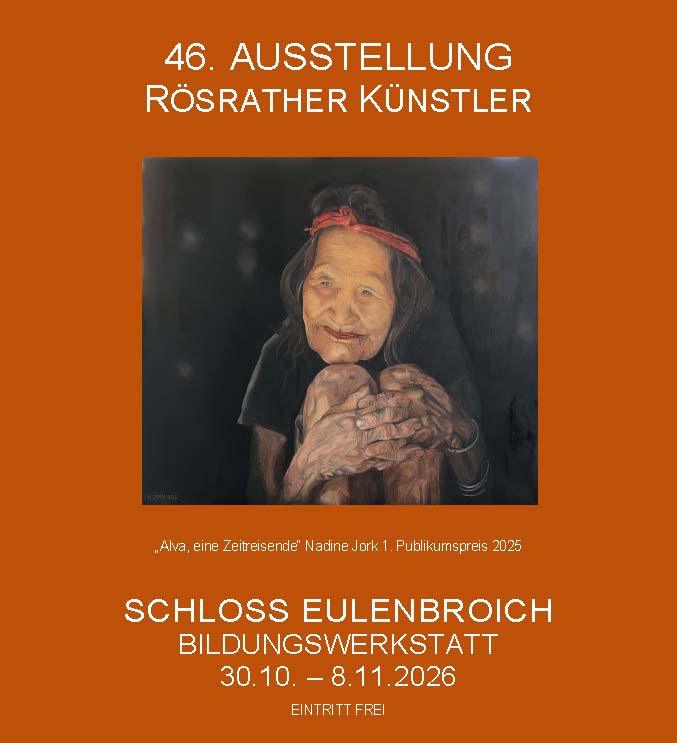 Flyer 46.  Ausstellung Rosrather Kunstler Seite 1