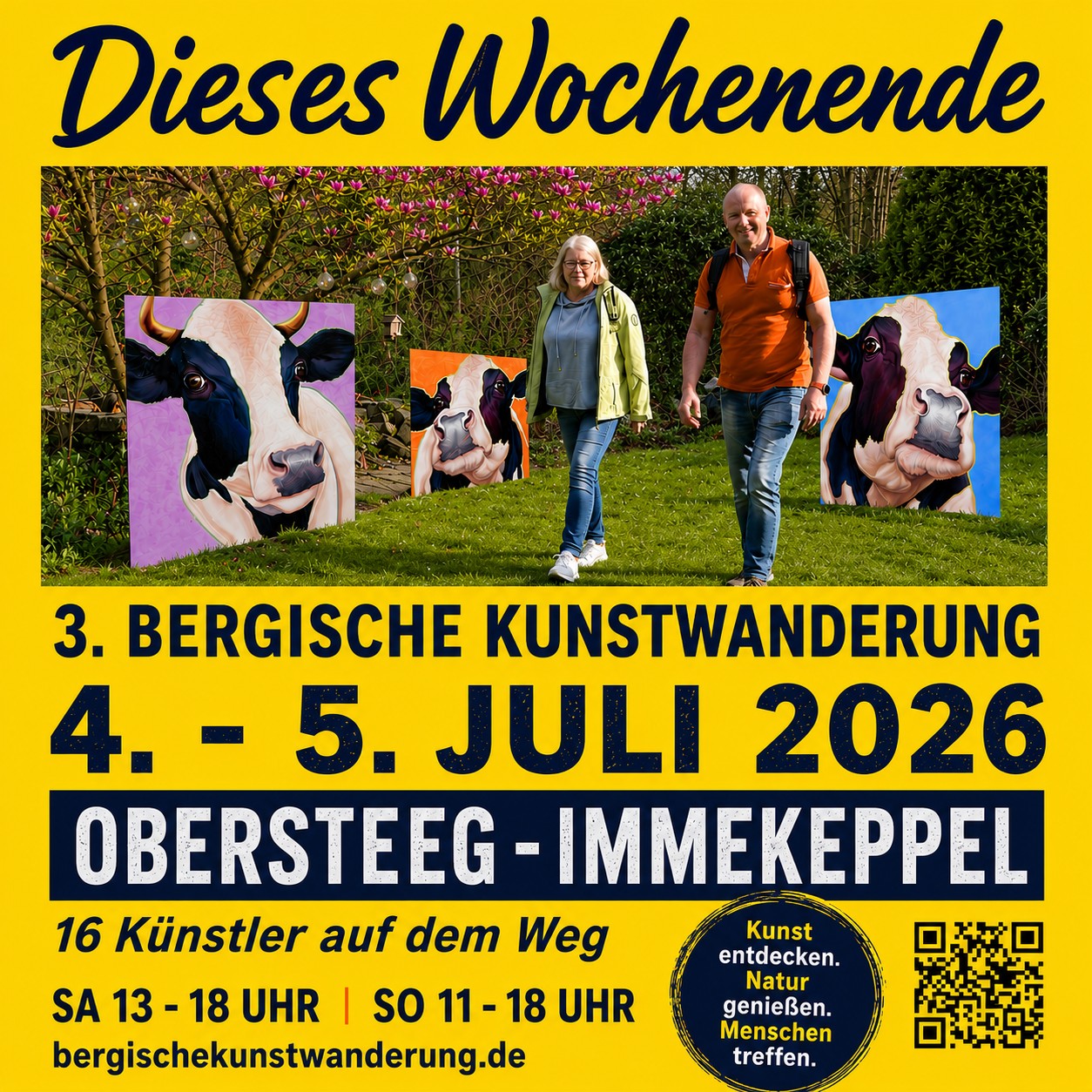 Plakat Bergische Kunstwanderung